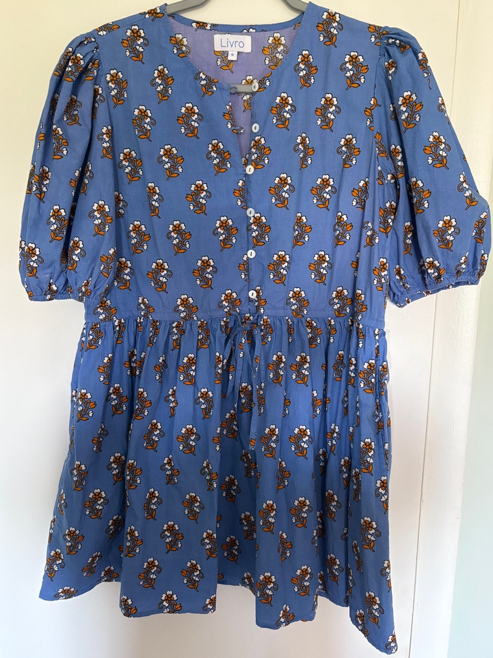Livro Block Print Peplum Summer Mini Dress
